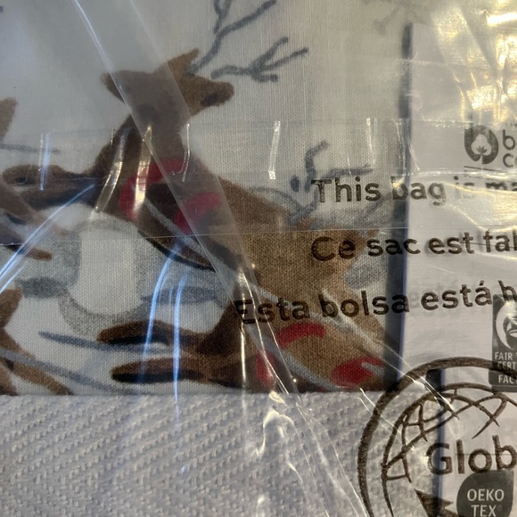 Pottery Barn Teen Elf  Queen cotton Sheet Set Bedding Christmas Trees NWT - Picture 6 of 8